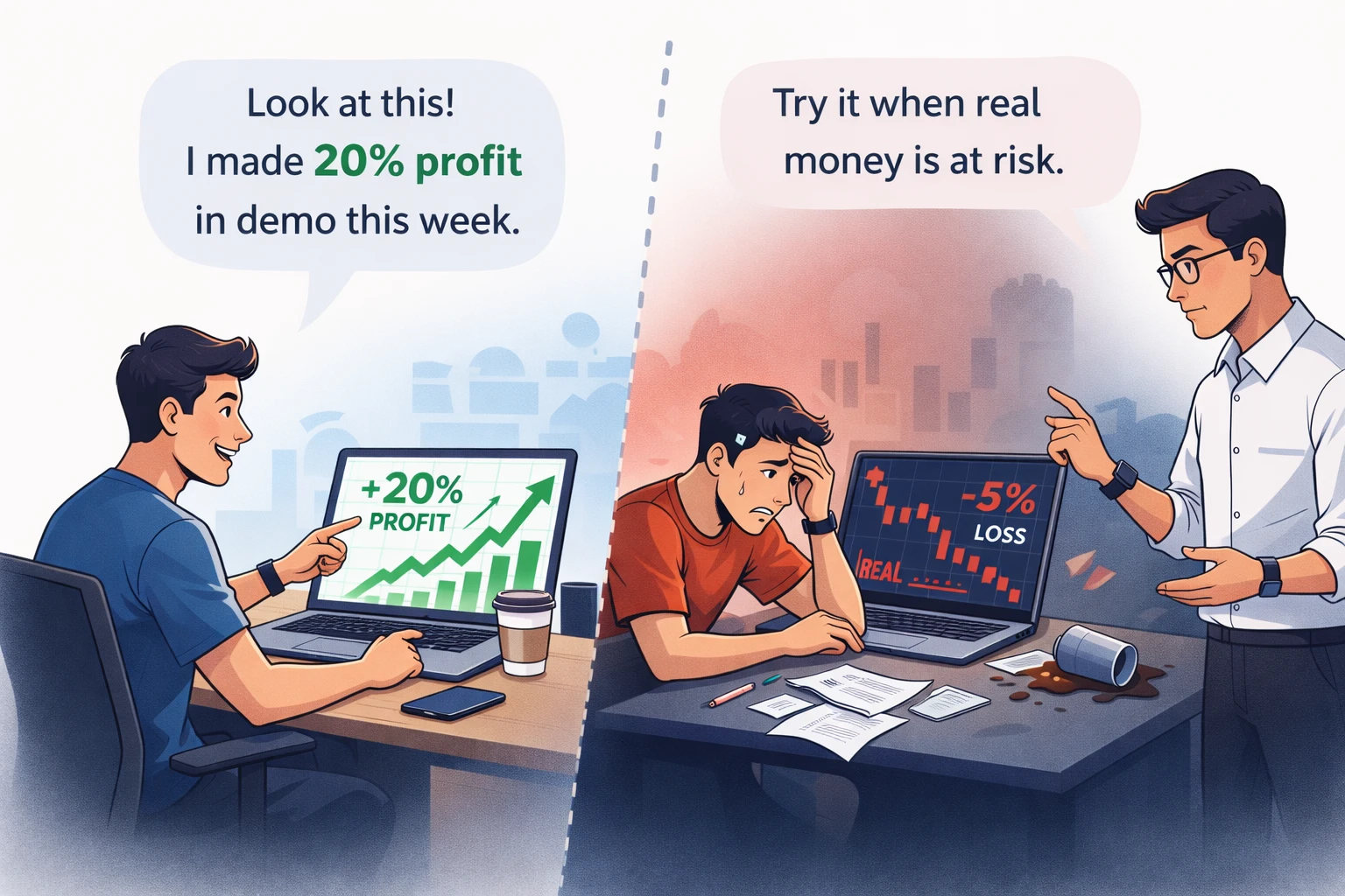 Why Demo Profits Disappear in Live Trading: The Real Difference Between Backtesting and Real Markets